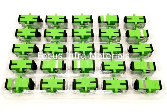 SC APC SM SX Fiber Optic Adapters Oxidation Proof Fiber Optic Couplers